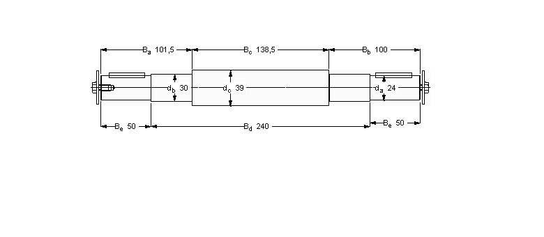 SKF 双轴承单元, 用PDNB单元的轴VJ-PDNB306样本图片