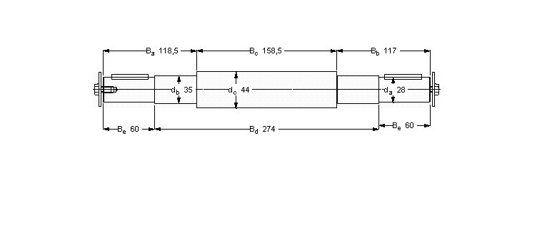 SKF 双轴承单元, 用PDNB单元的轴VJ-PDNB307样本图片