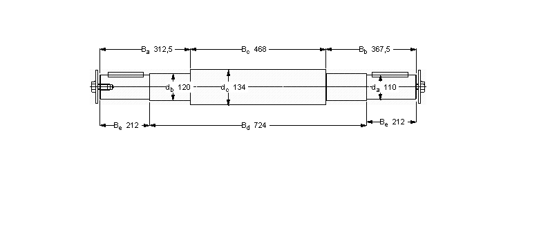 SKF 双轴承单元, 用PDRJ单元的轴VJ-PDRJ324样本图片