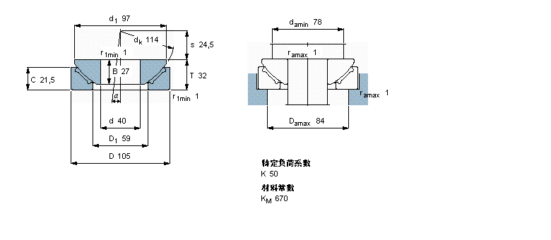SKF 免维护球面滑动推力轴承GX40F样本图片